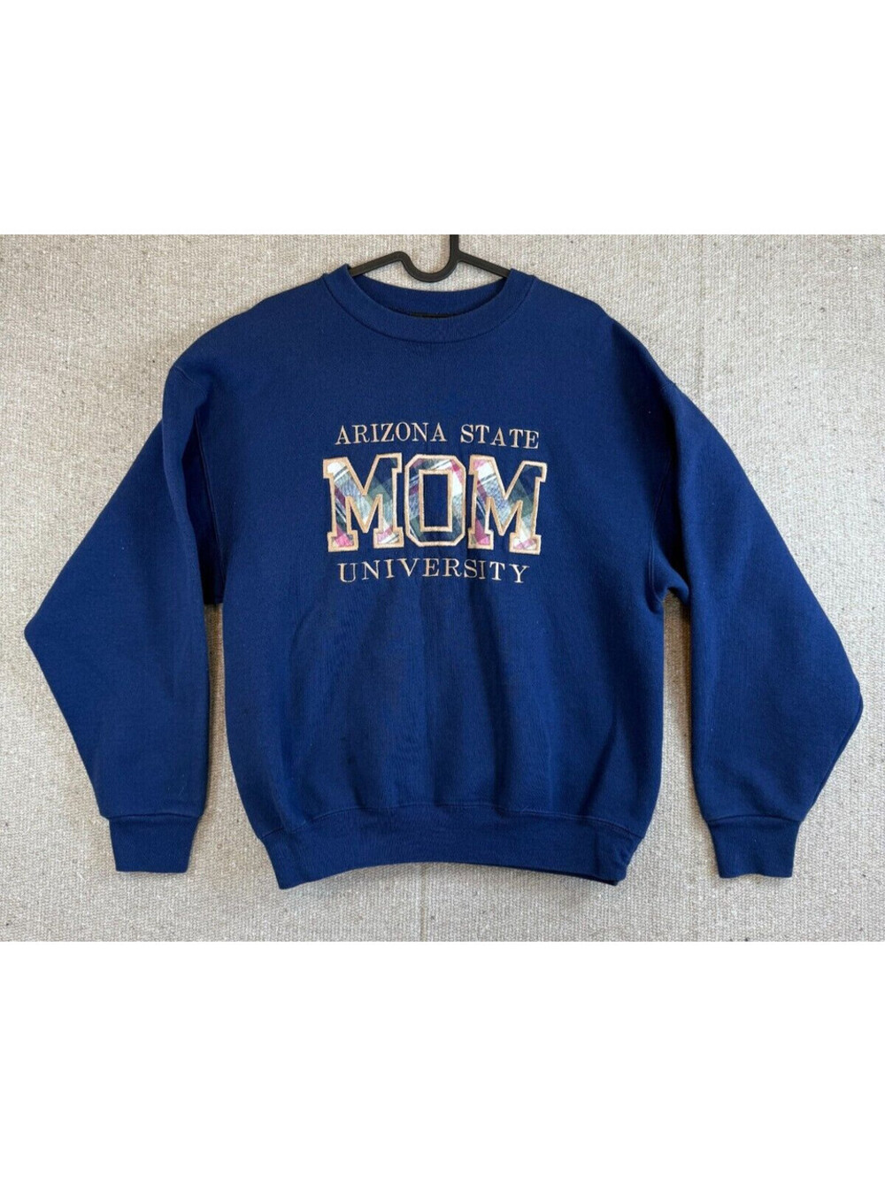 VTG Womens Sz Medium Arizona State Univerisity Blue BODACIOUS Sweater Pullover